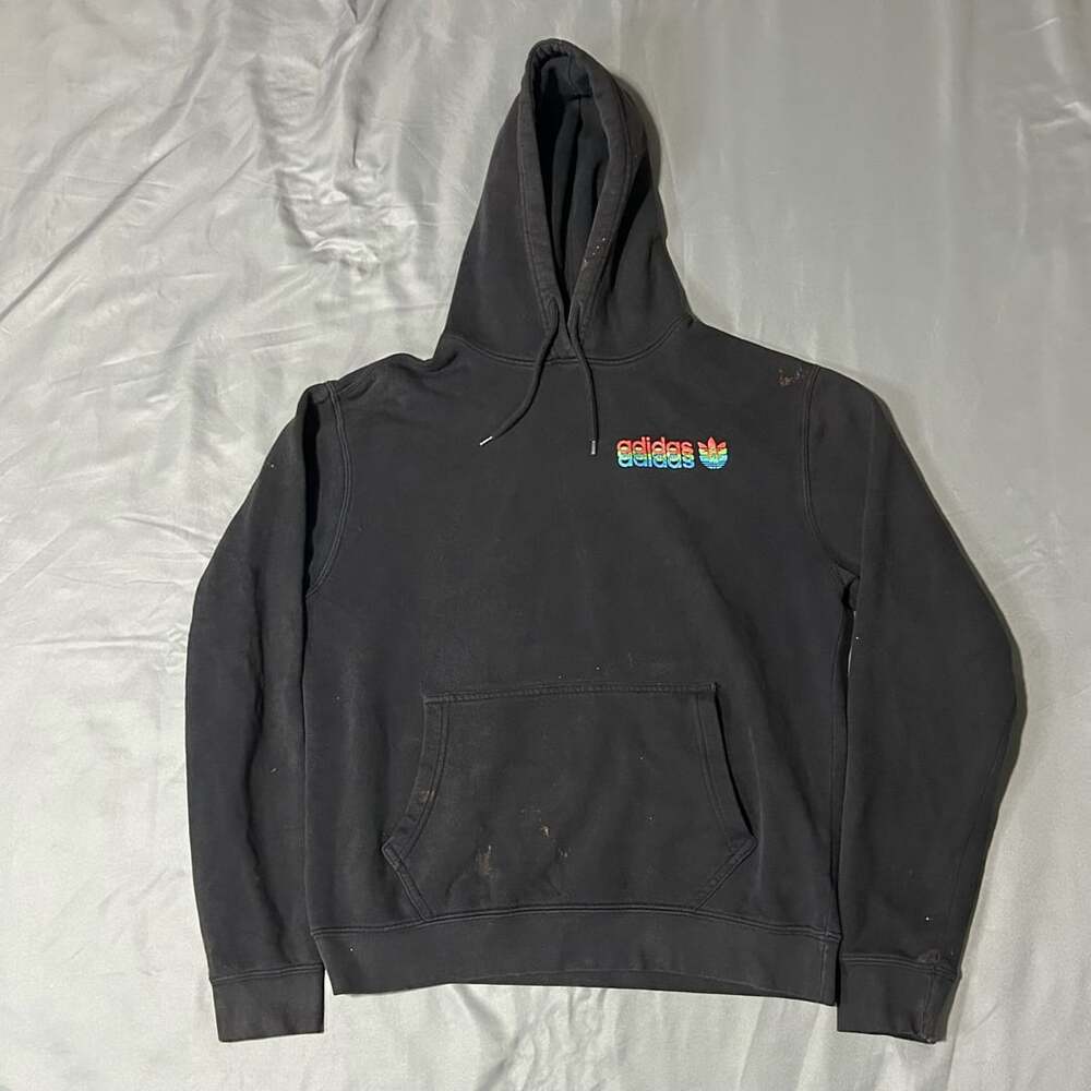Adidas Originals RGB Trefoil Hoodie Size M Black